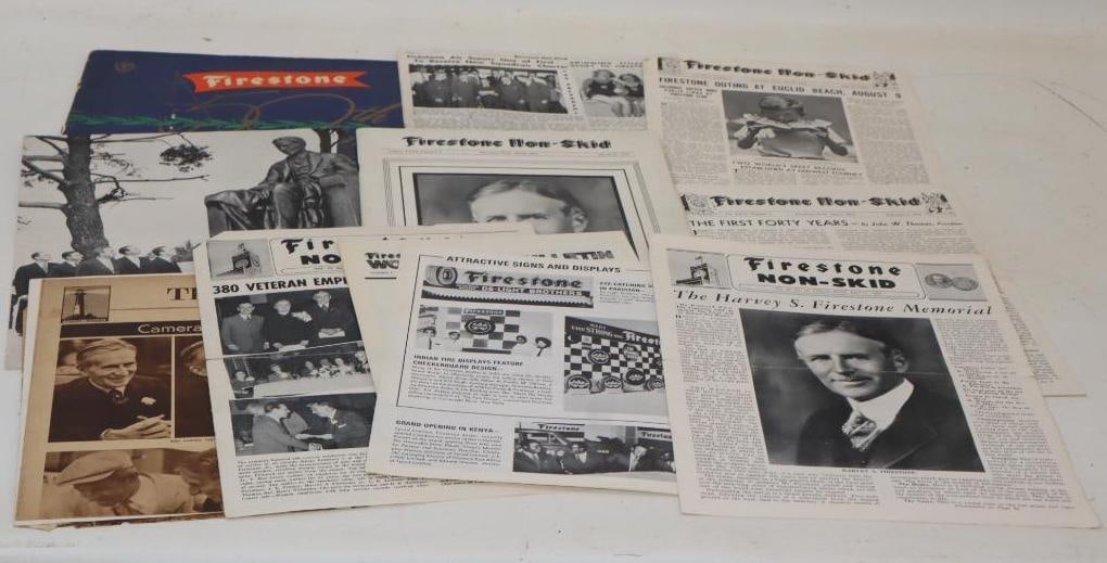 Group of 11 Firestone Group Letters History Books and Other Advertisements (1 of 8)