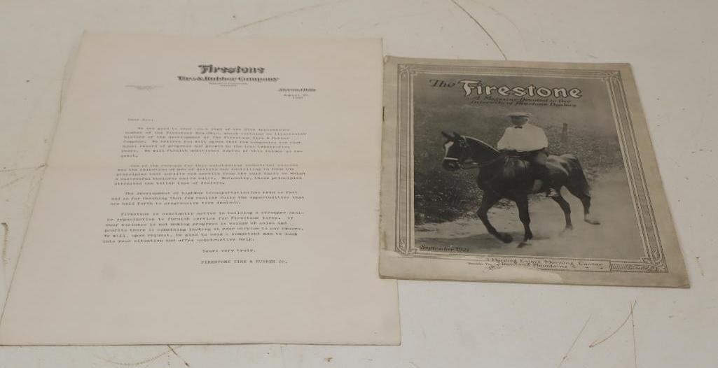 1921 Firestone Dealers Magazine: 9x12