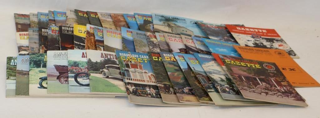 Group of 47 Horseless Carriage Gazette Magazines: 8.5x11 Each