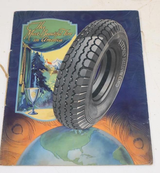 1920s Hydro Balloon Cord Tire Brochure Book: 8.5x11