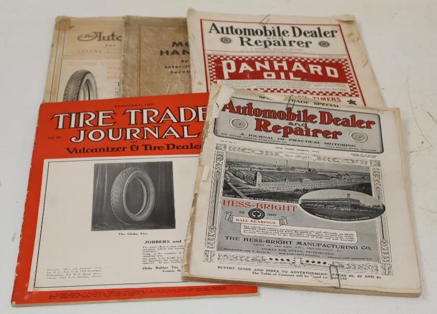 Group of 5 Early Automobile Trade Journals and Repair Manuals (1 of 4)