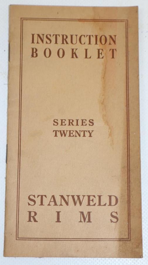 Stanweld Automobile Rims and Instruction Booklet (1 of 3)