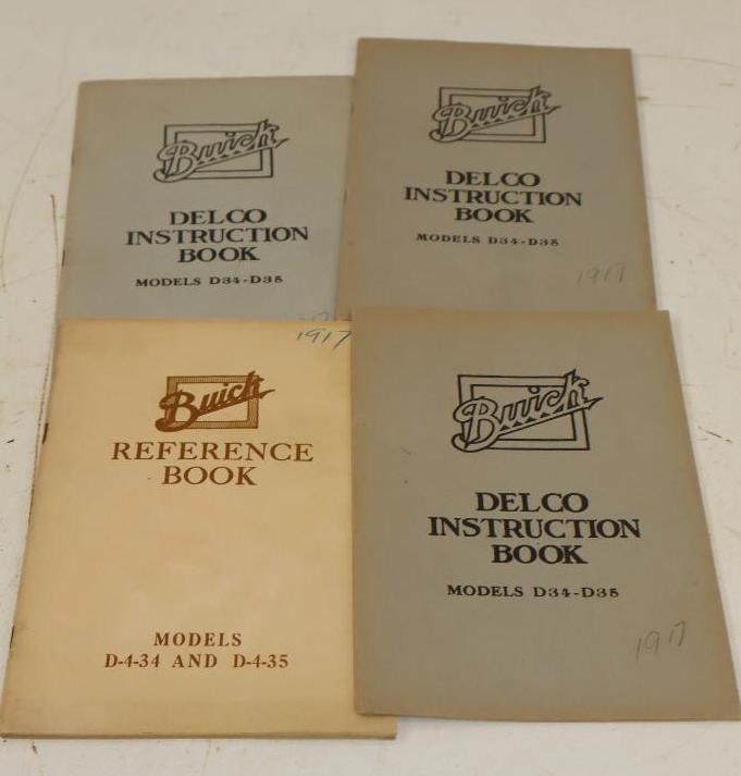 Group of 4 1917 Buick Instructions Books (1 of 4)