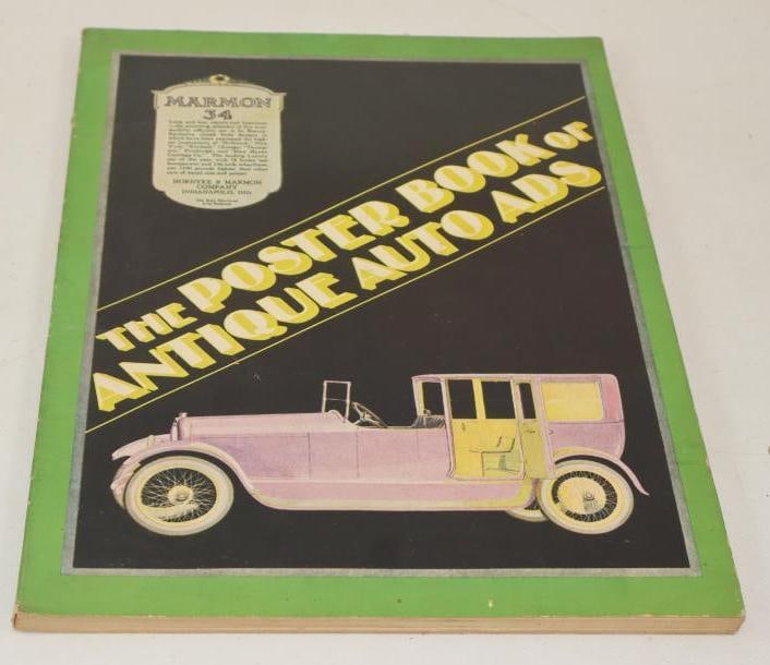 1974 The Poster Book Of Antique Auto Ads: 11x16