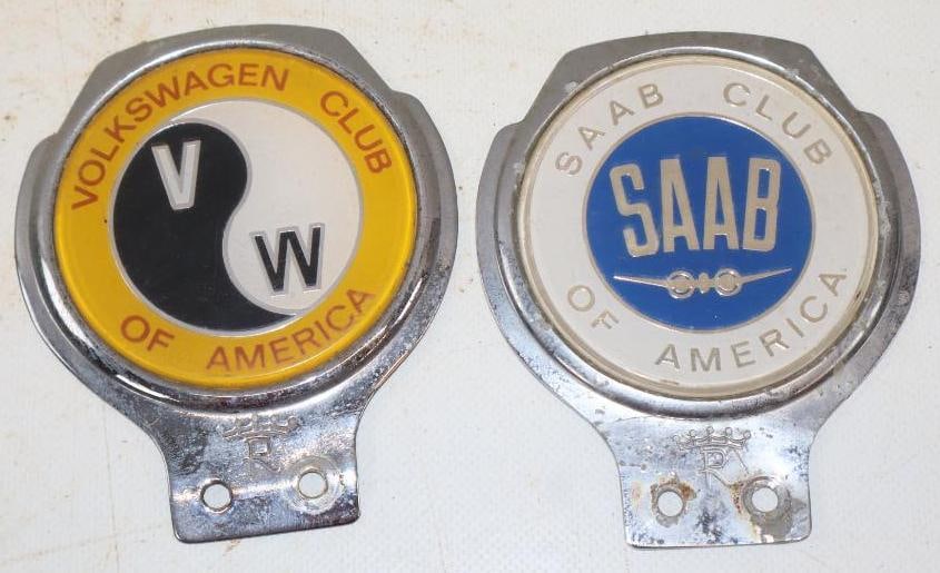 Group of 2 Sob and VW License Plate Toppers (1 of 2)