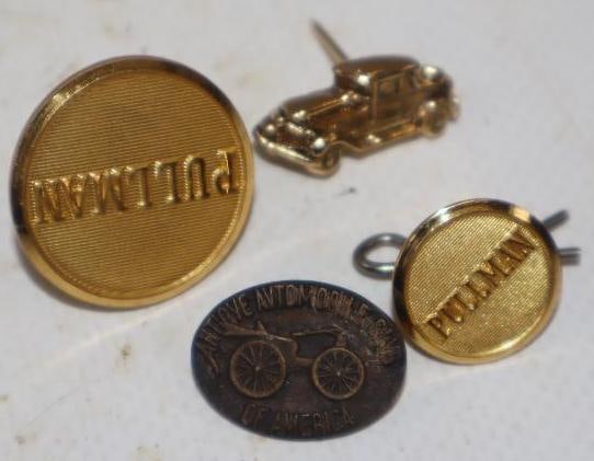 Group of 4 AACA and Pullmen Pin and Button - 3
