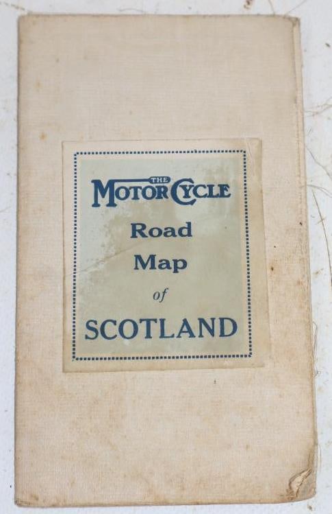 The Motorcycle Road Map Of Scotland: 3.5x6