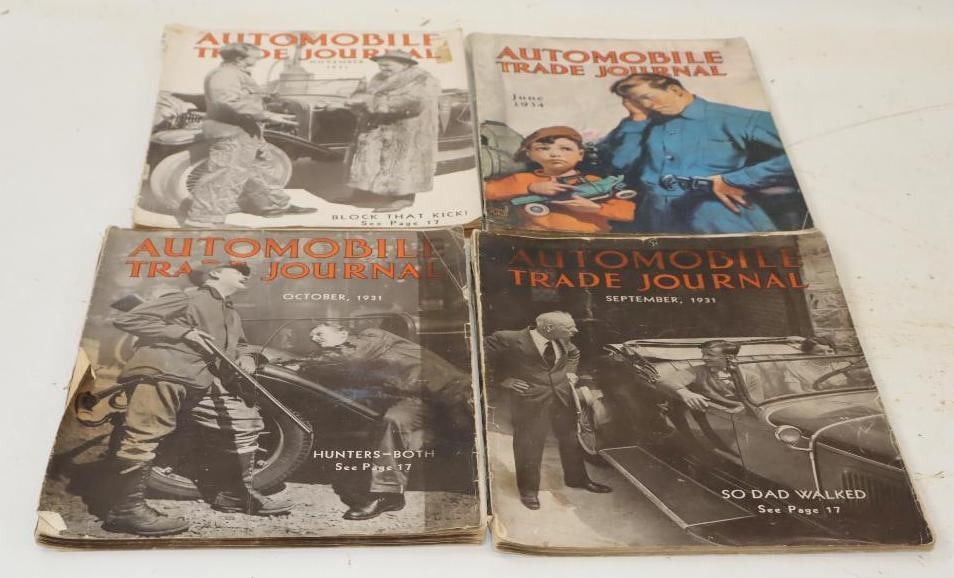 Group of 4 1930's Automobile Trade Journal Magazines (1 of 4)
