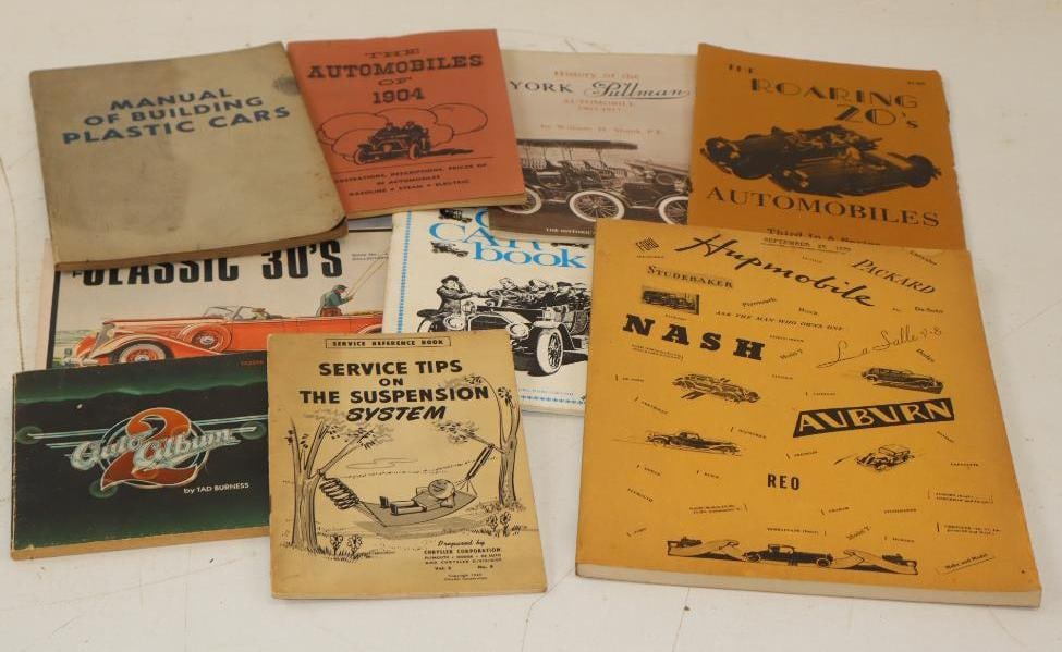 Group of 9 Automobile History Books and Service Manuals (1 of 7)