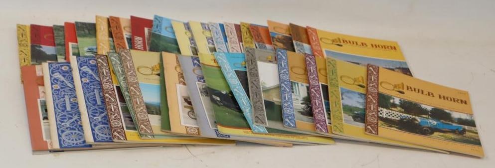 Group of 35 Bulb Horn Veteran Motor Car Club Of America Magazines: 8.5x11 Each