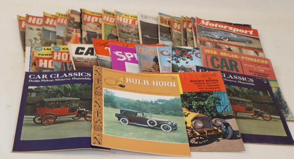 Group of 34 Hot Rod And Other Car Magazines: 8.5x11 Each