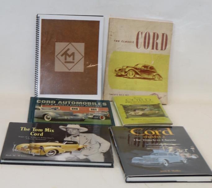 Group Of 6 Auburn Cord Automobiles Car Books: Largest Is 9x11x1