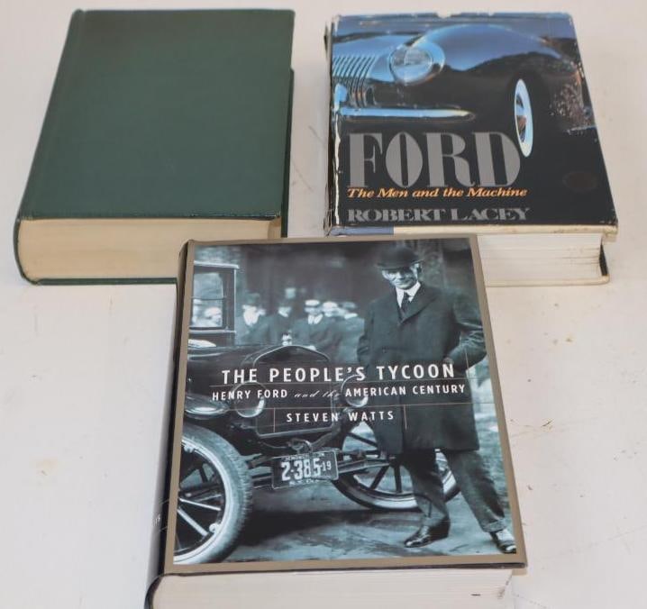 Group Of 3 Ford Motorcar Company Hardbound Books: Largest Is 7x9.5x2