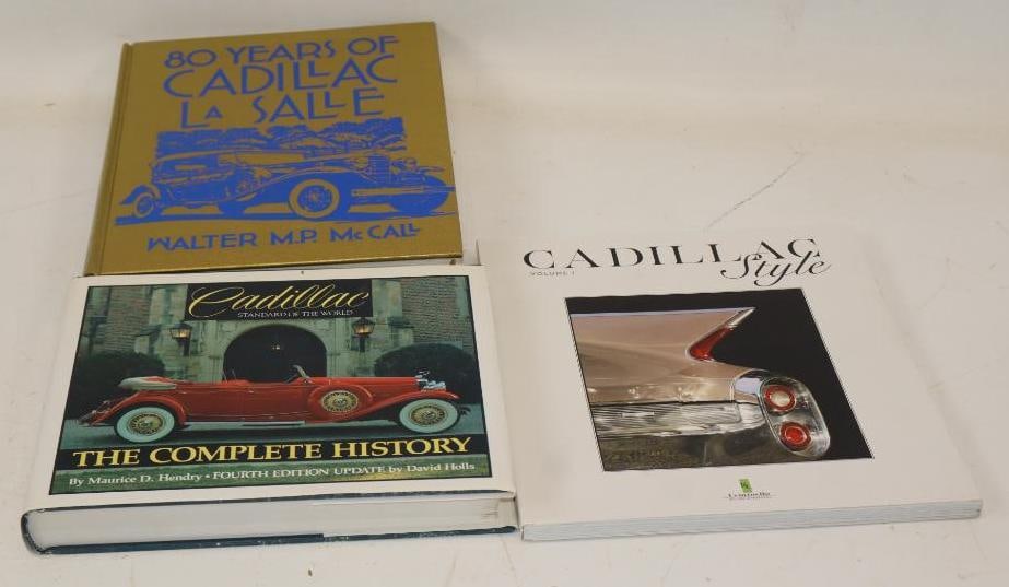 Group Of 3 Cadillac And LaSalle Car Company Books: Largest Is 9x11x2