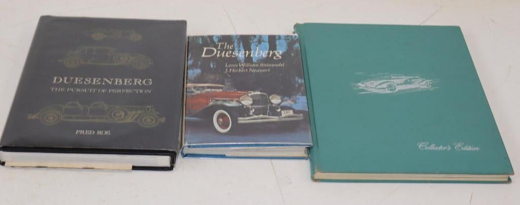 Group Of 3 Duesenberg Motorcar Hardbound Books