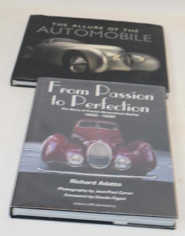 Group Of 2 The Allure Of The Automobile And From Passion To Perfection Car Styling Hardbound Books: Largest Is 10x13x1.25
