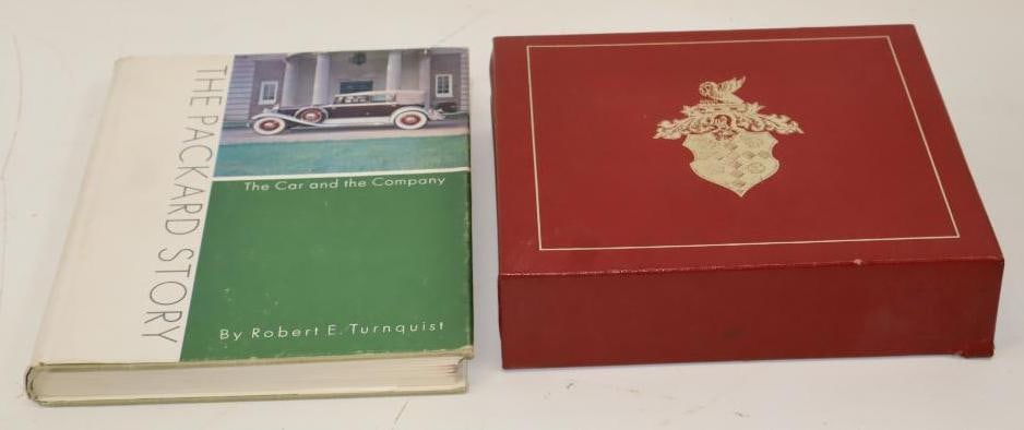 Group Of 2 Packard Motorcar History Hardbound Books: Largest Is 11x8x1