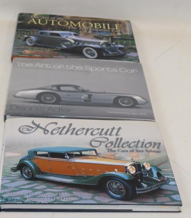 Group Of 3 The Art Of Automobile, Sports Car, And Nethercutt Collection Hardbound Books: Largest Is 12.5x9.5x1
