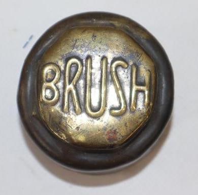 Brush Brass Threaded Automobile Hubcap (1 of 2)