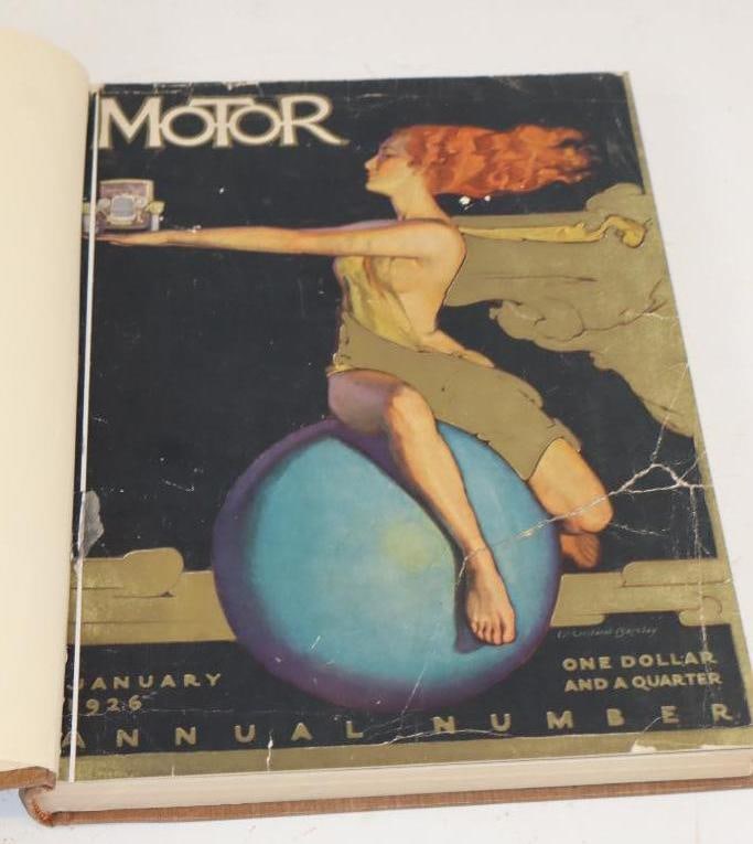 1926 Motor Annual Show Book: 10" x 13.5" x 1", has hardbound cover