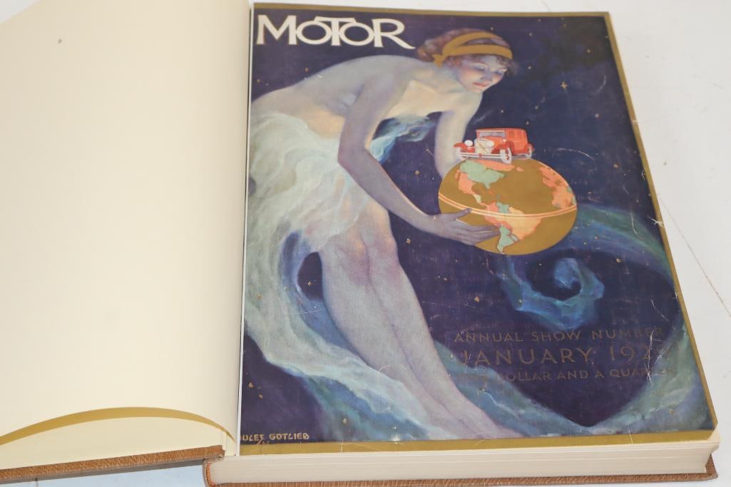1929 Motor Annual Show Book: 10" x 13.5" x 1", has hardbound cover