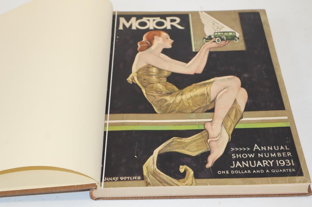 1931 Motor Annual Show Book: 10" x 13.5" x 1", has hardbound cover