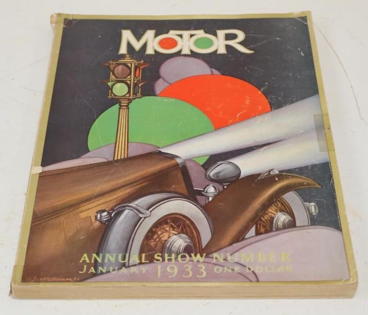 1933 Motor Annual Show Book: 10" x 13.5" x 1"