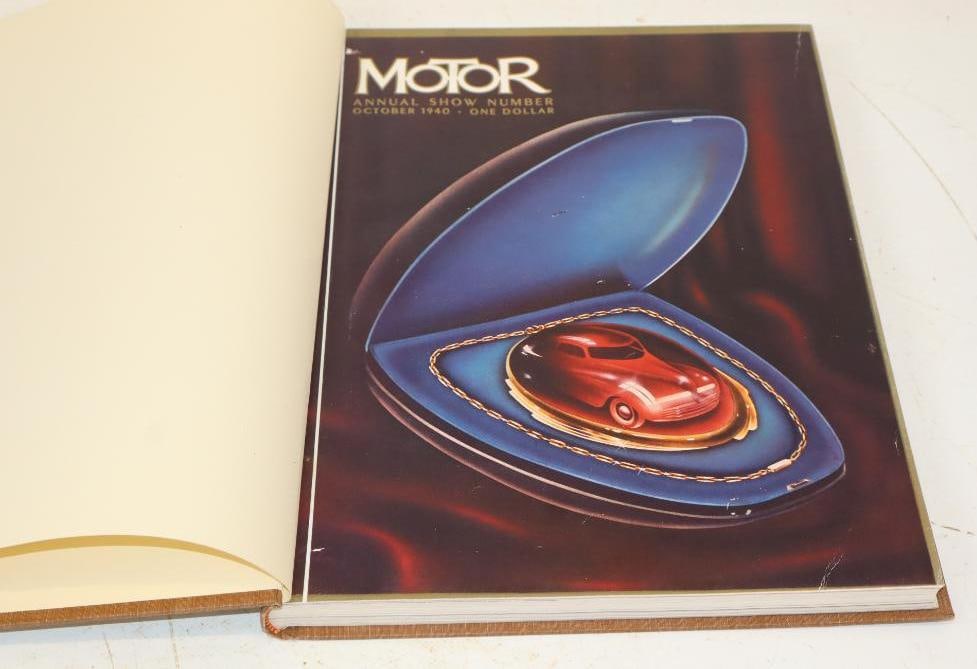 1940 Motor Annual Show Book: 10" x 13.5" x 1", has hardbound cover