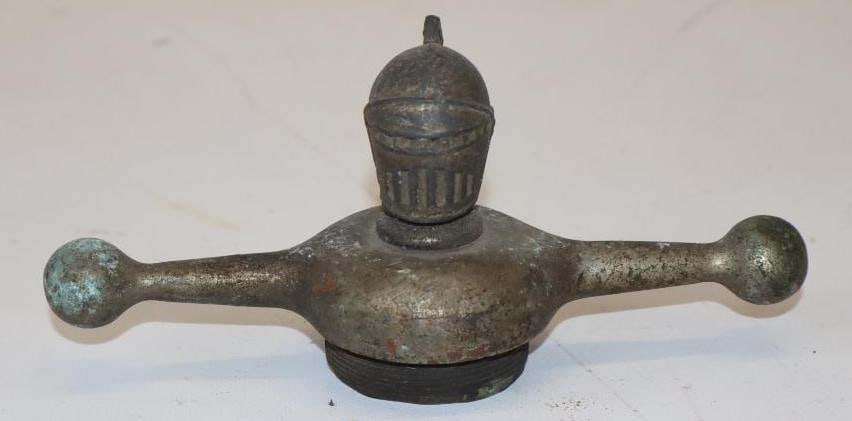 1920 Willys Knight Dog Bone Radiator Cap: 7.25x2.25x3.5