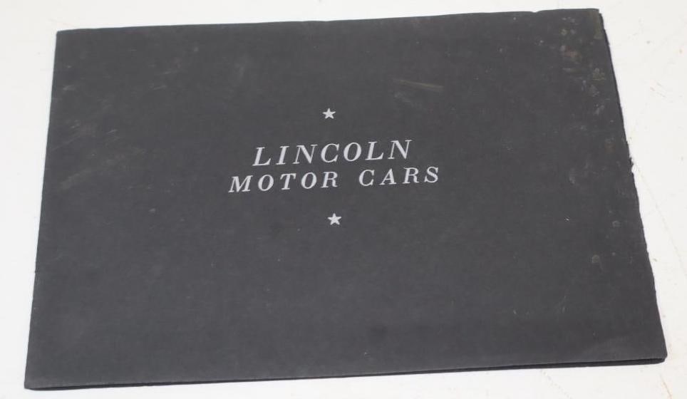 1929 Lincoln Motor Cars Standard and Custom Body Types Dealership Brochure Book (1 of 5)