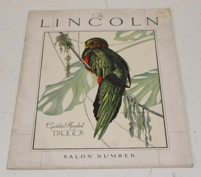 1925 November/December The Lincoln Salon Number Company Magazine (1 of 4)