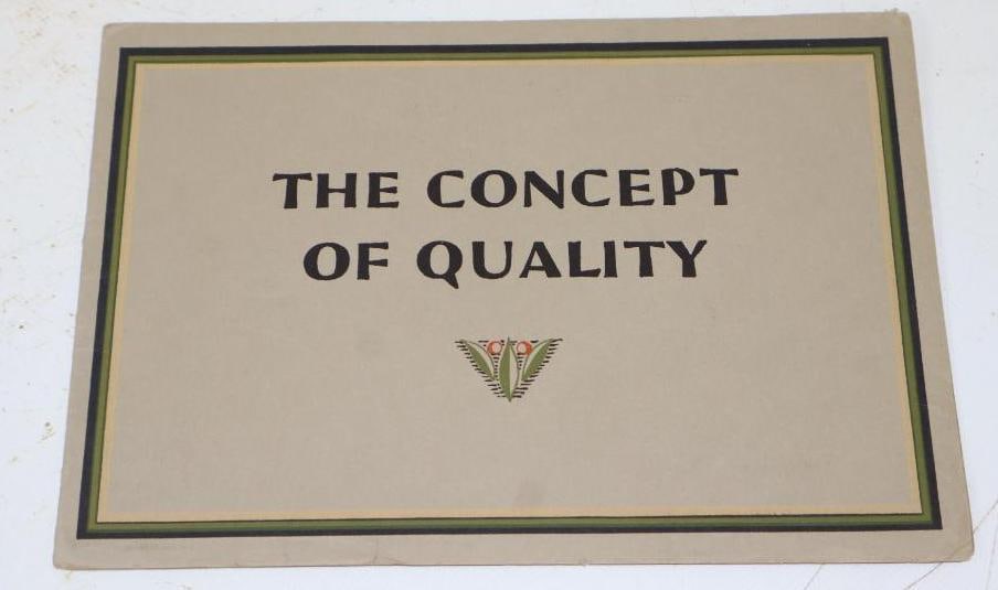 1928 Lincoln The Concept of Quality Dealership Brochure Book: 8.5" x 6"