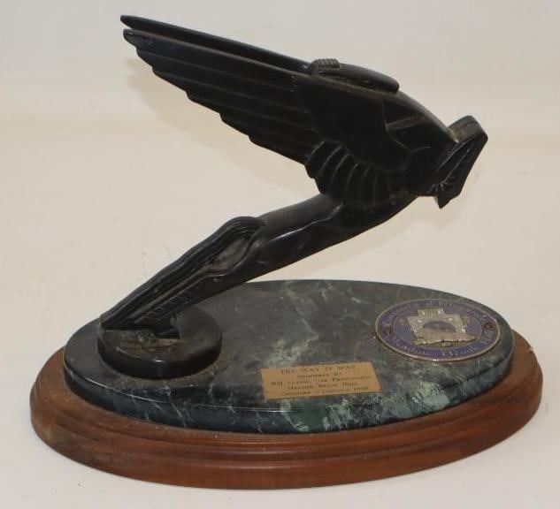 1998 RM Classic Car Meadow Brook Hall Concours D' Elegance Bronze Bazin Duesenberg Pegasus Statue: 13.5x8x12