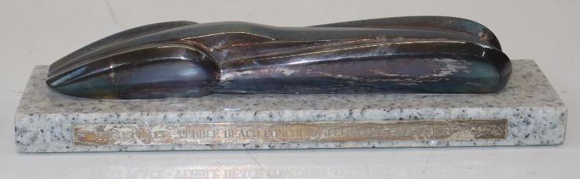 2002 Pebble Beach Concours D' Elegance First Place Award Mounted On Marble Base: 11x3x2.25