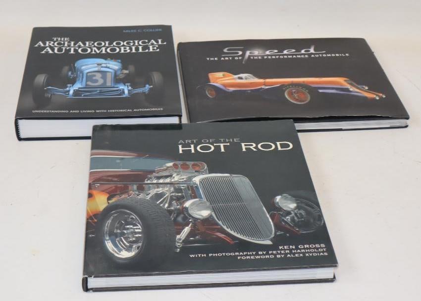 Group of 3 Speed, Hot Rod, and Archaeological Automobile Racing Hardbound Books (1 of 5)