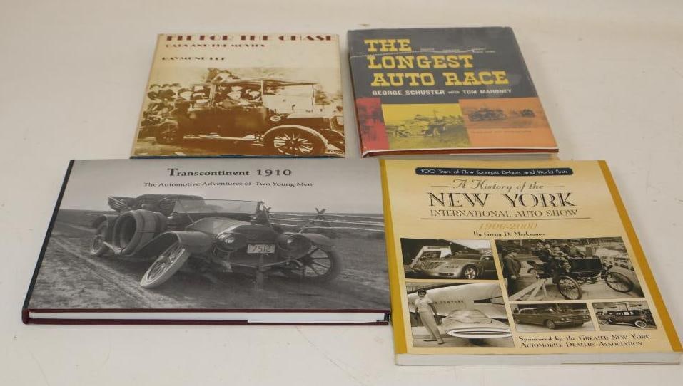 Group of 4 Early Automobile Endurance Driving and History of New York Auto Show Books (1 of 6)