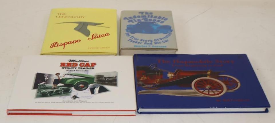 Group of 4 Hupmobile, Tucker, Hispano Suiza, and Red Cap Trailer Company History Books (1 of 5)