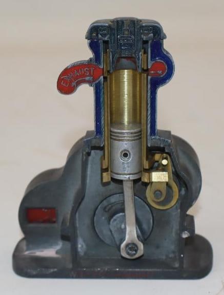 Willys Knight Engine Valve Sleeve Cut Away Salesmans Demonstrator: 3.5x2x4