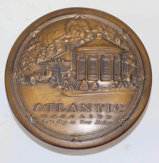 Brass Embossed Atlantic Gasoline Upholstery Brush: 4x4x14.25