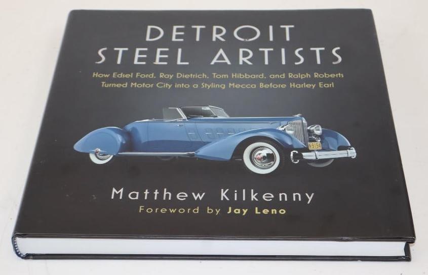 Detroit Steel Artists Hardbound Early Automobile Book: 12" x 12" x 1.25"