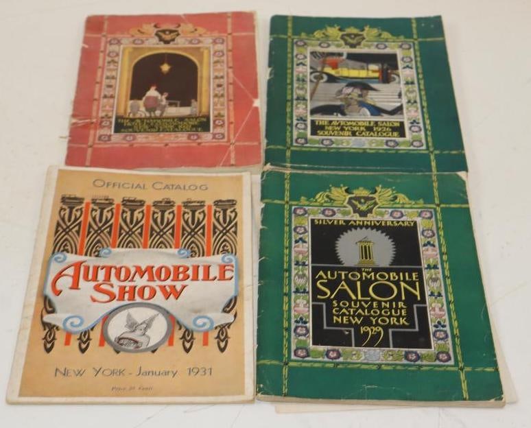 Group of 4 1920's & 1930's New York Automobile Salon Souvenir Books (1 of 4)