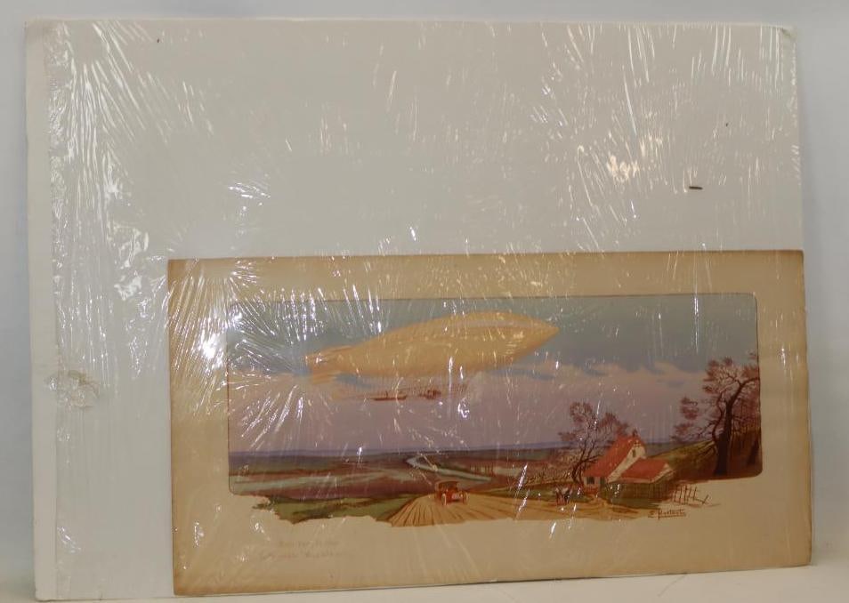 Ernest Montaut Raid Paris Verdun Print: 36X17.5