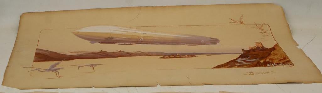 Ernest Montaut Reproduction Zepplin Print (1 of 5)
