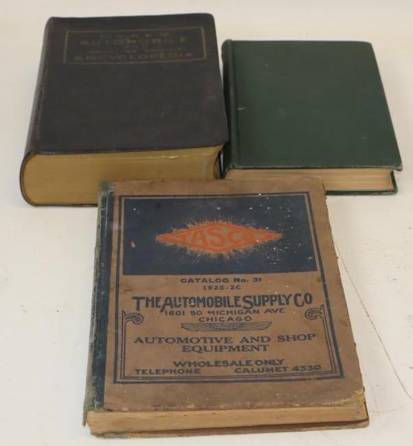 Group Of 3 Dykes Automobile Encyclopedia, Tasco Catalog, And 1924 Gasoline Auto Book (1 of 5)