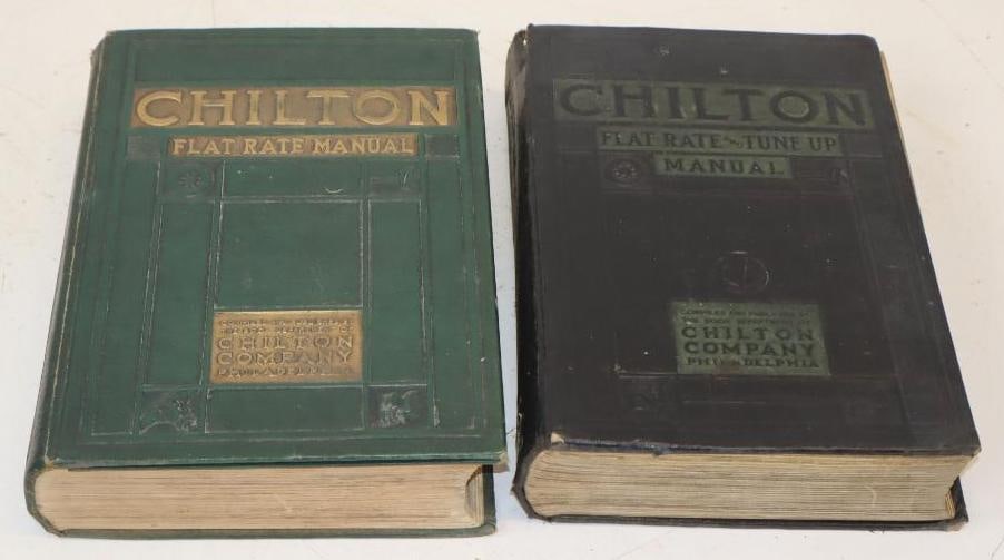 Group Of 2 1935 And 1936 Chilton Flat Rate Automobile Repair Manuals: 8x11 Each
