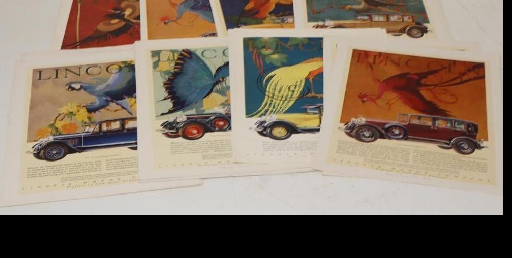 Group Of 18 Lincoln Motorcar Magazine Ads: 9.5x13 Each