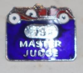 CCCA Cloisonne Car Show Master Judge Pin Back Badge (1 of 2)