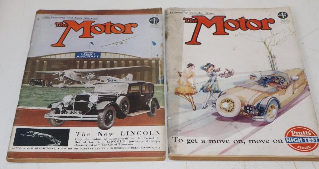 Group Of 2 1931 Motor Magazines: 8.5x11 Each