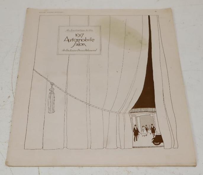 1917 Automobile Salon Preview Book: 10x13