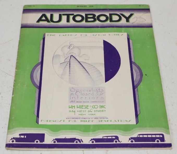 1930 Autobody Magazine Book: 9x12